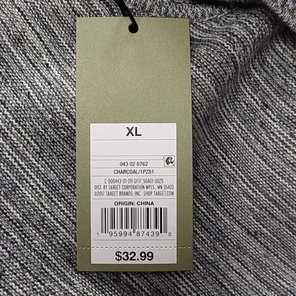 Men's Charcoal Gray Standard Fit Pullover Sweater | Goodfellow & Co | X Large - Picture 8 of 12